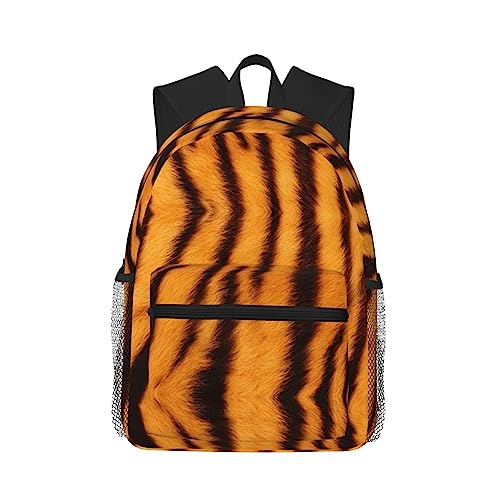 Sac à dos imprimé tigre WURTON noir polyvalent pour voyage et sport