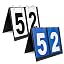 Black Number + Blue Card