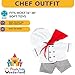 Chef Outfit for Stuffed Animals – Fits Most 14-16 Inch Plush Teddy Bear Clothes Set with Hat, Apron & Jacket – Dress-Up Costume for Build-A-Bear, Make-Your-Own Plush Toys