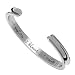 Friendship Bracelet Sister Jewelry-Not Sisters By Blood But Sisters By Heart-Best Friends Bangle (Silver)