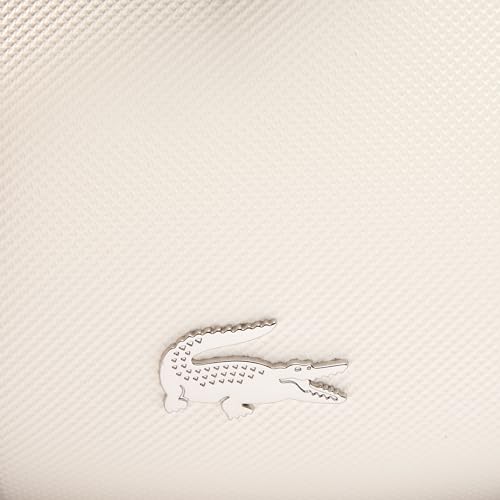 Lacoste Women's Small Nilly Petit Piqué Boston Bag, Flour/Dark Green, One Size2