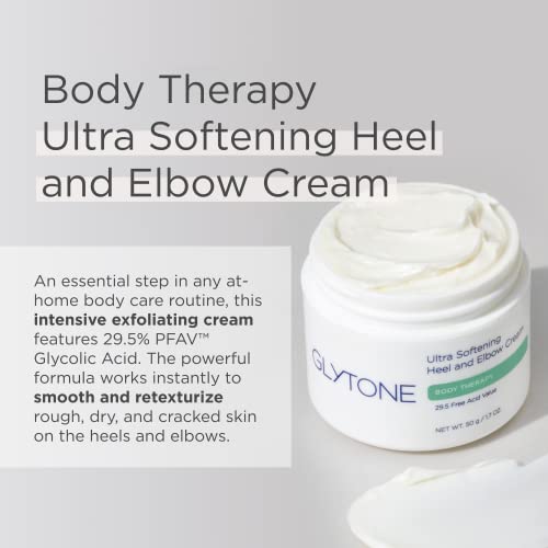 Glytone Ultra Softening Heel & Elbow Cream - 29.5 Free Acid Value Glycolic Acid - Exfoliate & Moisturize - Pedicures - Fragrance-Free - 1.7 Fl. Oz. #TOP1