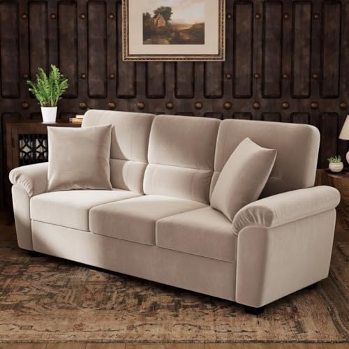 Image of Anderson 3+1 Seater Sofa for Living Room | Sectional Sofas | Premium Sofa for Living Room | 4 Seater Sofa for Home Office (Beige Fabric, 3+1 Seater)