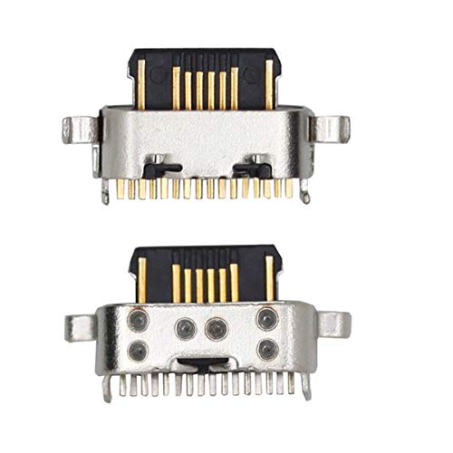 ePartSolution 2X Type C USB Charger Charging Port Dock Connector USB Port Replacement for Motorola Moto G7 Power XT1955 USA (2pcs)