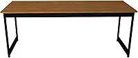 Mesa Escritório Escrivaninha Estilo Industrial 180 Cm Sérgio Camaleão (Nogal)