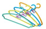 Coronet Young Kunststoff Kleiderbügel Set, Mehrfarbig in Blau, Gelb, Mint und Orange, 43cm Breite