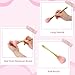 Matwsec 3 Pcs Nail Dust Brushes, Acrylic Nail Cleaning Brush, Soft Manicure Brushes, Nail Duster Brush, Large Makeup Brushes for Women Girls Gifts (Rose Gold, Gold, Silver)