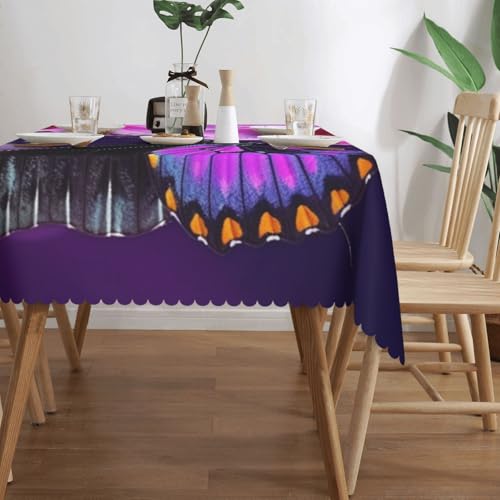 Nappe de table violette de qualité supérieure à motif floral chic - 4
