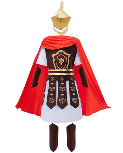 WIKITOT Roman Costume Kids Halloween Costumes for Boys Aged 5-13(M)