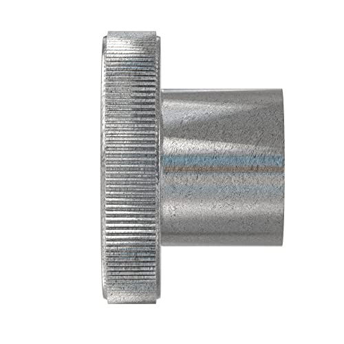 2 Stück Rändelmutter M6 hohe Form – Mutter mit geriffelten Rand – rostfrei