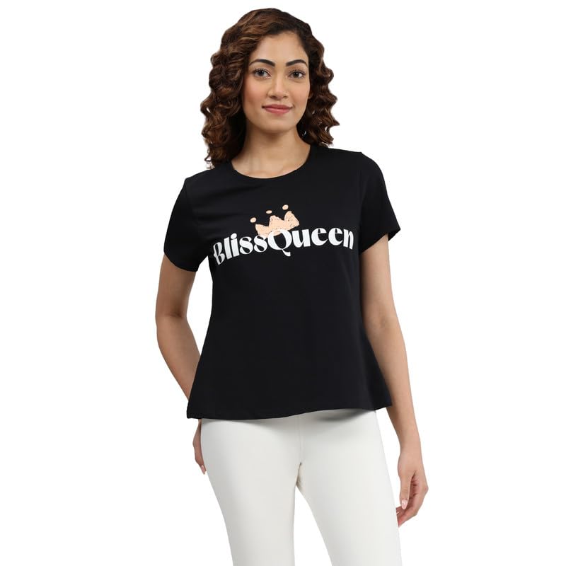 Image of BlissClub Women's Solid Regular Fit T-Shirt
