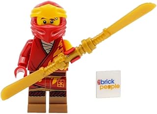 LEGO Ninajgo Core: Kai Minifigure with Dual Bladed Gold Sword