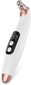 B01 Blackhead Remover Blackhead Instrument Vacuum 3 Suction Level USB Rechargeable Electric Facial Pore Cleanser Acne Comedone Pimple Extractor Sucker Tool with LCD Screen 6 Suckers for Women Men