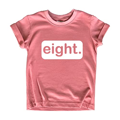 Unordinary Toddler 8th Birthday Shirt for Girls 8 Year Old Cloths Outfit Size Eight Shirts Eighth