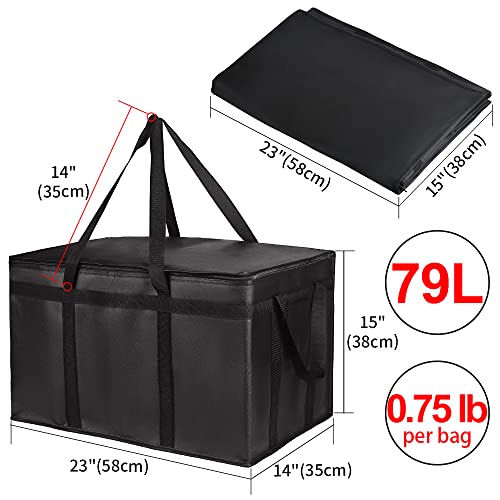 CIVJET XXXL Insulated Delivery Tote Bag