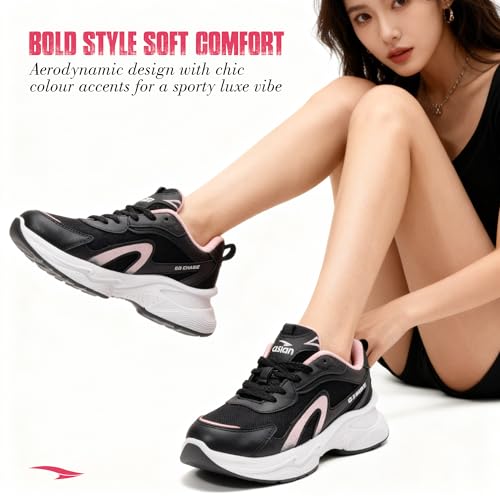 Image of ASIAN Aroma-12 Women's Sneakers | Lightweight Casual & Sporty Shoes for Walking, Gym Memory Foam & Anti-Slip Sole