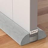 fowong Door Draft Stopper 36" Adjustable Under Door Draft Stopper Soundproofing 30 Inch to 36 Inch Triangle Noise Blocker Seal Large Gap up to 1.7", Easy to Install Grey