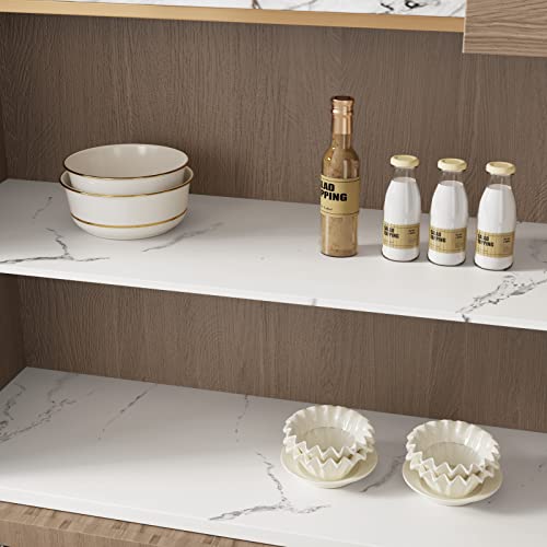 Cre8Tive White Marble Contact Paper For Countertops Matte Marble Wallpaper Peel And Stick Removable Marble Countertop Contact Paper Waterproof Self Adhesive Vinyl Roll For Bathroom Cabinets 12"X80" #TOP2