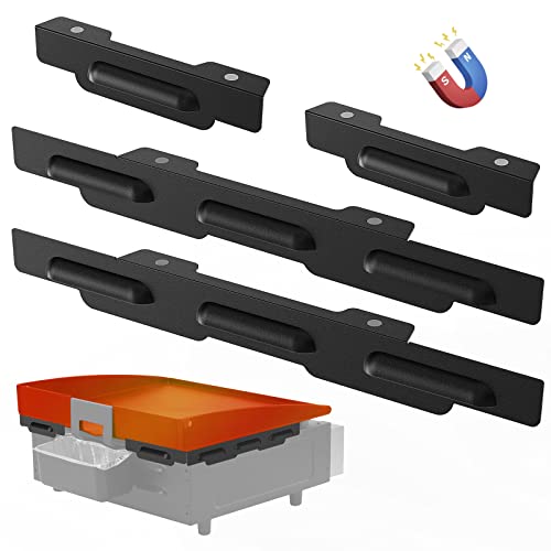 Image of Wind Guards for Blackstone 17 inch Griddle Accessories Fit for Blackstone Griddle Grill, MeWeBlue 5019 Magnetic Stainless Steel Wind Screens Protect Flame Hold Heat, Compatible with Hood, Black