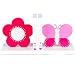 Produktbild Tinkie Toys Handgefertigte Hölzerne Rosa Schmetterling und Blume Buchstützen für Kinder, Madchen, Bücherregal, Spielzimmer oder Kinderzimmer.