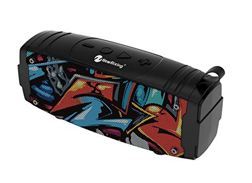 Image of ENHANCE Stone NR-3020 6W Wireless Portable Outdoor Bluetooth Speaker with USB /Micro SD Card /FM /AUX Input (American Graffiti)
