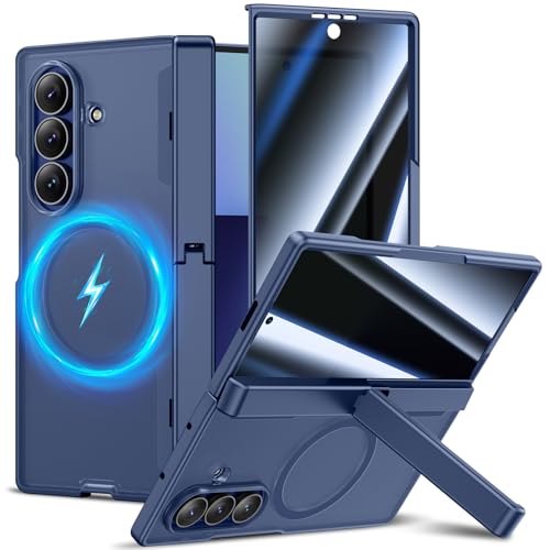 Étui bleu pour Samsung Z Fold 7 fin et rigide au design translucide épuré
