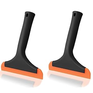 Nuwiq Fensterabzieher Silikon 2 Stück Schwarz