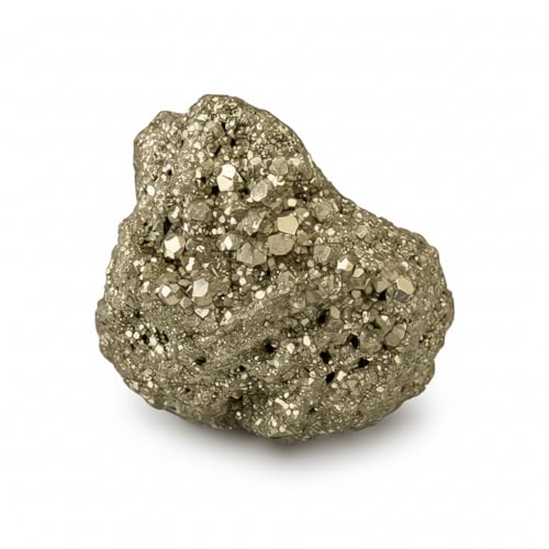 Image of White Aura Vastu Pyrite Rock | Attracting Wealth & Business Luck | Vastu Products for Wealth | Vastu Products for Money | Vastu | Fengshui | Reiki | Healing Crystals - 49 Grams