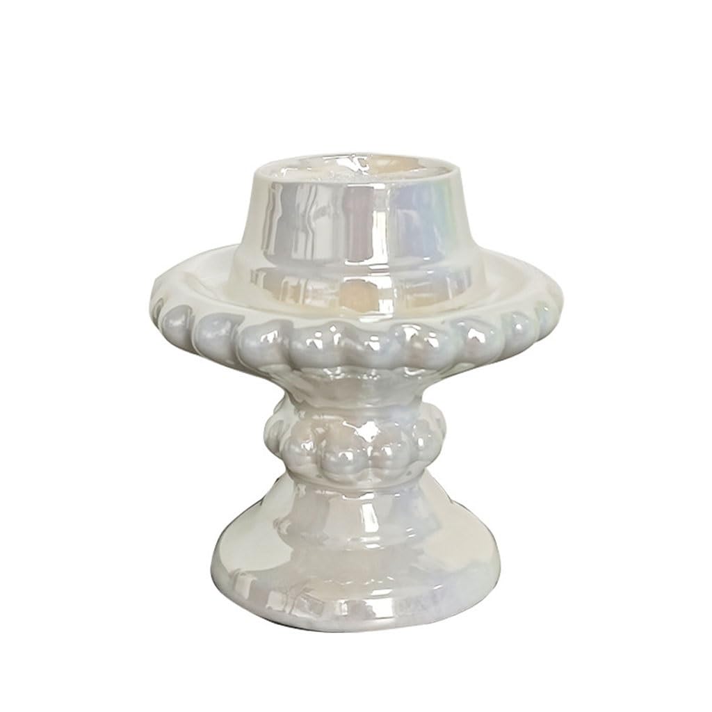 Kerzenständer, multifunktionaler Keramik-Kerzenhalter, Keramik-Kerzenbecher, Aromatherapie, Heimkerzenbehälter, Kerzenhalter ，Kerzenständer(B)
