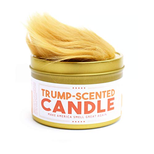 JD and Kate Industries Anti-Trump Trump Scented Candle | Hand-Poured in 16 oz tin | Steak and Suntan Lotion Scent