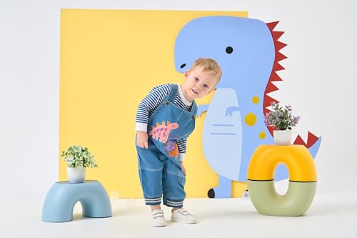 Image of Cute Baby Boy Clothes Suit Toddler Boys' Striped Long Sleeve T-Shirt+Denim Overalls Jumpsuit Pants Outfits Sets