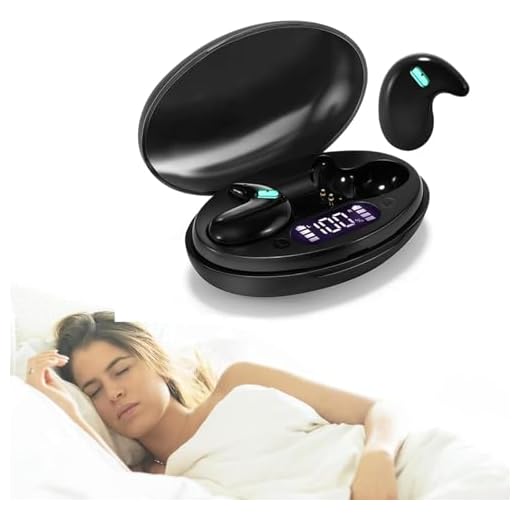 Mudtun Sleep Earbuds Ultra-Thin Wireless Bluetooth 5.3 Earbuds for Side Sleepers, Noise Blocking Sleep Headphones with 6H Playtime, Ergonomic Mini Design for Small Ears (Grey)