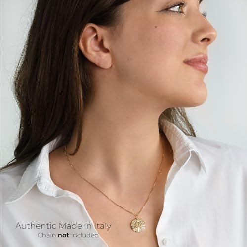 forme di Lucchetta - Small Tree of Life Pendant Charm in 14K Yellow Gold2