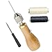 Professional Sewing Awl Hand Stitcher Repair Tool Kit for Leather and Heavy Fabrics with 2PCS Needles, Additional Coil and Yarn/Threads