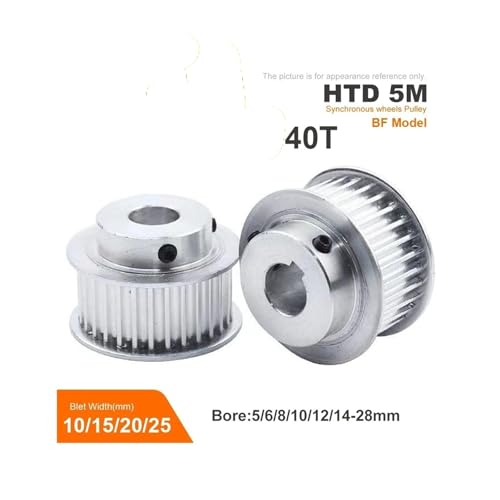 Poulie synchrone HTD5M 40 dents usinage robuste pour imprimante 3D 5GT performante