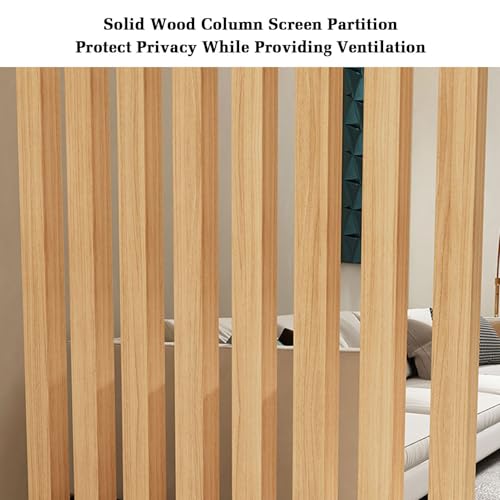 Cloison de séparation en bois 130 cm réglable pour salon