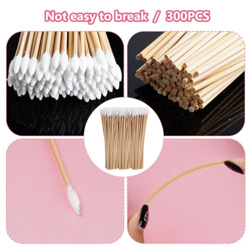 Gun Cleaning Patches Swabs Cotton Sticks 6’’ Cleaning Sticks Swab for Makeup Clean Fit Most Calibers