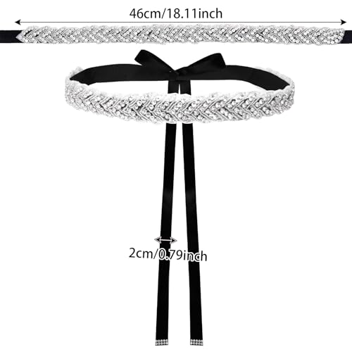 Sparkly Bling Rhinestone Belts for Women Formal Dress, Handcrafted Bridal Wedding Crystal Waist Belt2