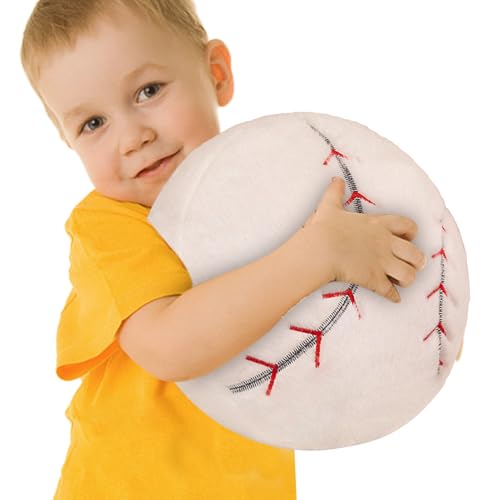 Almohada de béisbol, Juguetes Deportivos con de Almohada de béisbol, Almohada rellena de Baloncesto Suave, Cojín de Almohada con Tema Deportivo, cómoda decoración de Dormitorio para Cama, sofá, Cuna,