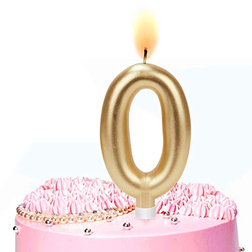 ESEOE Birthday Candles, Gold Happy Birthday Candles Number, Happy Birthday Cake Candles