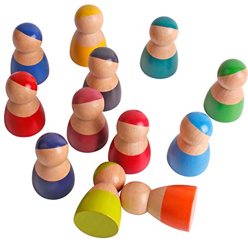 Muñecos de madera Rainbow Friends para niños miniatura 2