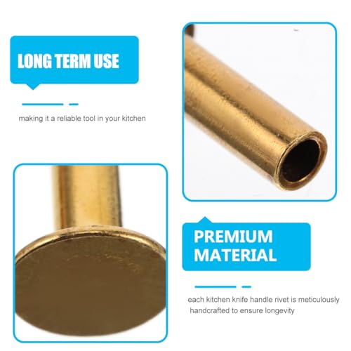 MAGICLULU 4-teiliges Set Kupfernieten Griffnieten Set Zur Herstellung Von Metallbefestigungen Für Holzgriffe Restaurierungswerkzeug