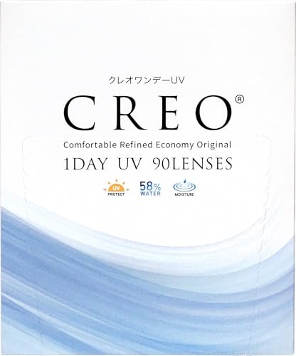 クレオワンデー UVモイスト 90枚 パック 1箱 （1日使い捨て コンタクトレンズ ）【高含水】【BC】8.7 【PRW】-2.75の商品画像（Amazon）