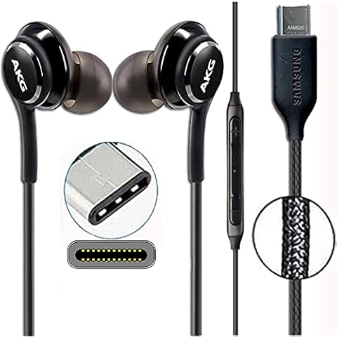 GLITZY GIZMOS Genuine Official Samsung AKG Earphones Headphones for Samsung Galaxy S22 / S22 Plus + / S22 Ultra 5G With Type C Connection & for All Other Type C Devices GH59-15198A (BULK PACKAGING) Cover