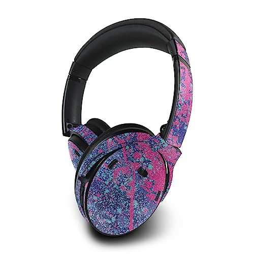 Image of MightySkins Glossy Glitter Skin Compatible with Bose QuietComfort 45 Headphones Vibrant Splatter | Protective, Durable High-Gloss Glitter Finish | Easy to Apply