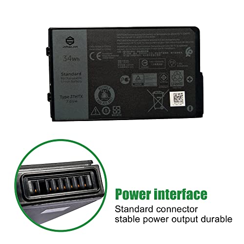 Image of J7HTX 451-BCDH Laptop Battery Replacement for Dell Latitude 7202 7212 7220 Rugged Extreme Tablet T03H T03H002 T03H T03H003 Series 02JT7D 2JT7D J82G5 7XNTR FH8RW 0FH8RW DRPTJ 7.6V 34Wh 4342mAh