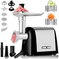 Picadora de carne | Molen Chef ZEEGMA, 1900 W, Plata / Negro