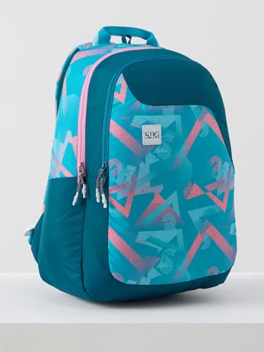 Image of Wildcraft Wiki 1 30L Laptop Backpack for Men & Women | Fits 15.6 inch Laptop | Padded Shoulder Straps, Multi Compartments, Anti-Theft Zippers | School & College Bag | Future Design Blue