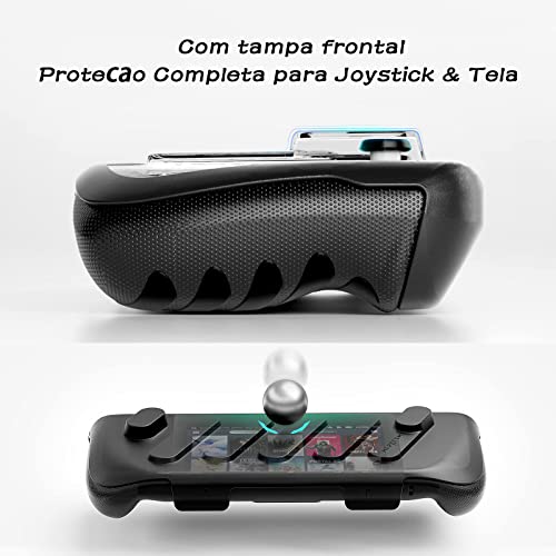 Capa protetora completa para plataforma de vapor TPU Modcase com Kickstand e tampa frontal, 3 em 1 v