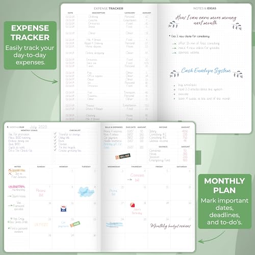 image for Clever Fox Budget Planner Large – Expense Tracker Notebook. Monthly 